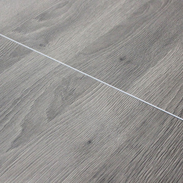 Tavolo allungabile piano melamina effetto legno antracite struttura metallo nera