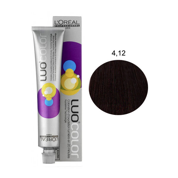 L'OREAL PROFESSIONNEL LUOCOLOR COLORAZIONE PERMANENTE 4,12
