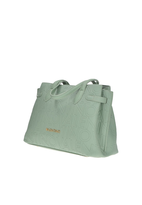 Borsa A Mano Pansy In Ecopelle Valentino Bags Con Chiusura Magnetica E Cerniera Due Tracolle 33x25x15 Cm