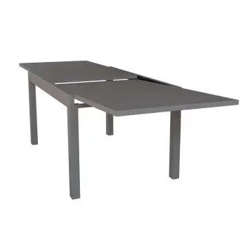 Table extensible Hawaii en aluminium taupe - 135/270 X 90