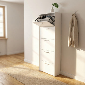 Scarpiera Molly 5 Ante Bianco 59x25x172h cm