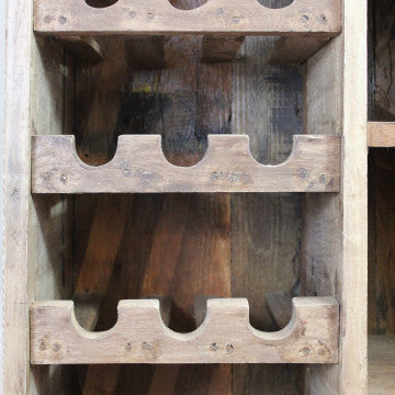 Cantinetta in legno riciclato marrone 60x30x90 cm con struttura robusta