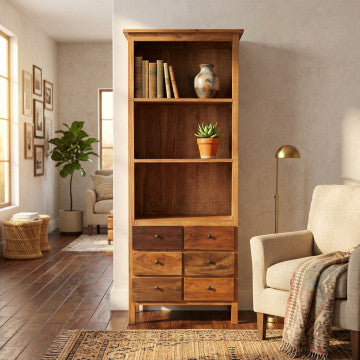 Mobile in legno di mogano, 80x40x190 cm, finitura marrone