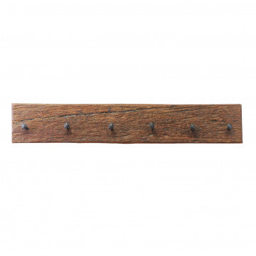 Appendiabiti in legno riciclato, 90 cm lunghezza, profondità 8 cm