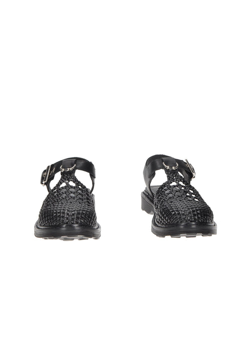 Sandalo Sabbath 4428 CULT Pelle Intrecciata Chiusura Cinturino Fibbia Imbottito Tacco Alto 3 Cm Gomma