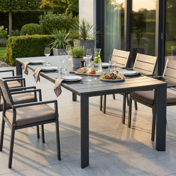 Tavolo alluminio verniciato struttura estendibile 165/215 x 85 cm