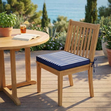 Cuscino seduta sfoderabile in poliestere idrorepellente 50x45 cm