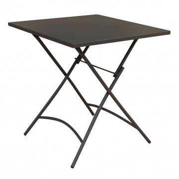 Tavolo quadrato 70x70 cm, piano pieghevole, struttura acciaio