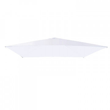 Telo bianco 3x4 con palo laterale, nylon e poliestere, 300x400 cm