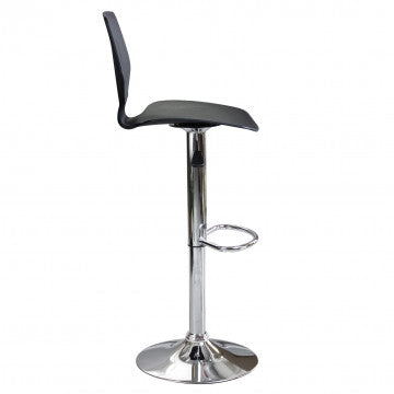 Sgabello regolabile in metallo e plastica, altezza 58-78 cm