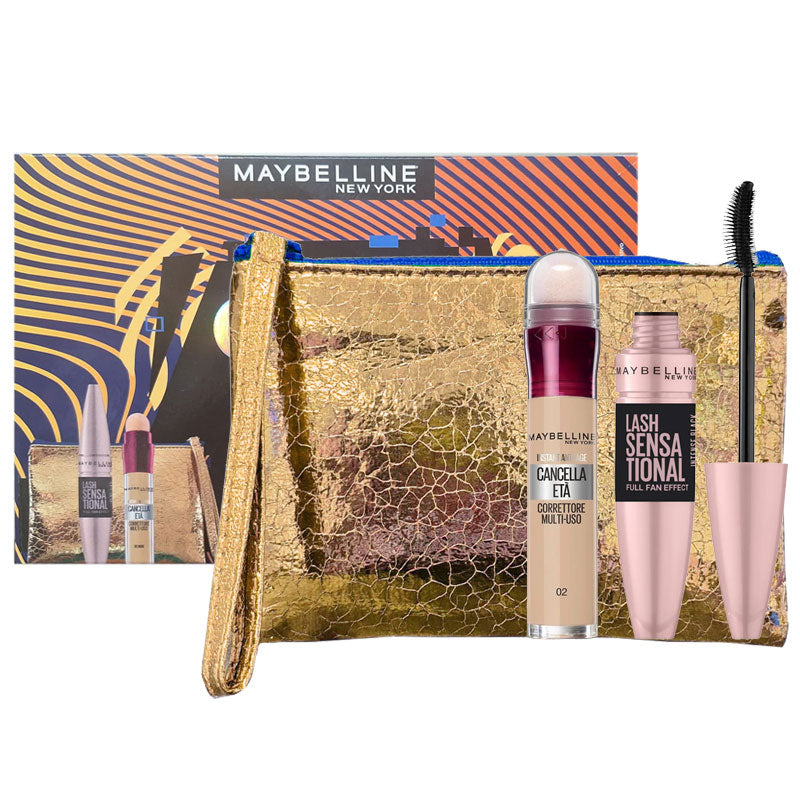 Maybelline Cofanetto Mascara Lash Sensational + Cancella Eta' 02