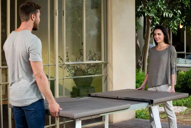 Tavolo Harmony Estensibile – 162/241 cm, 6/10 Persone, Effetto Legno