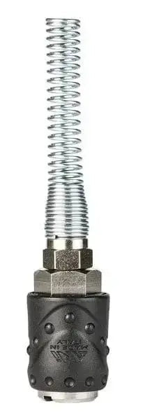 Rubinetto rapido universale con molla 64/MF 6x8 per aria compressa, accessorio resistente per giardinaggio e utensili pneumatici