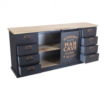 Mobile legno e acciaio dimensioni 164,5x40x74,5 cm peso 30 kg