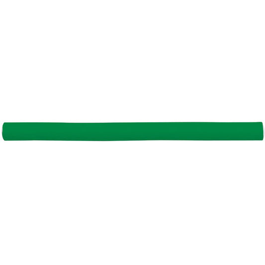 Bigodino roller lungo di 16 mm in colore verde, ideale per styling dei capelli, lunghezza di 24 cm, perfetto per creare volume e ricci