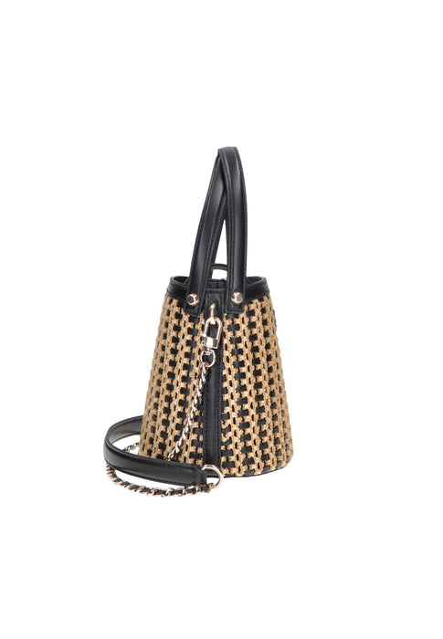 Secchiello GUESS in Ecopelle Italiana con Chiusura Magnetica e Tracolla Removibile Dimensioni 17x19x9 cm