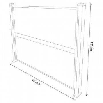 Pannello di Recinzione Fencing 150 x 120