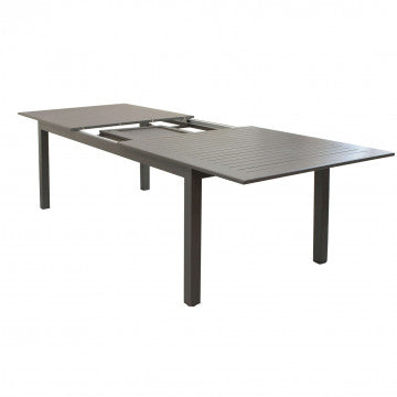 Tavolo allungabile in alluminio verniciato 220/280 x 100 cm