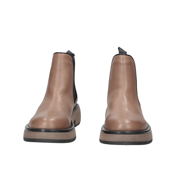 Beatles Grace Scarpe In Pelle Chiusura Con Doppio Elastico Sottopiede Imbottito Suola In Gomma Para Alta 5 Cm