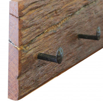 Appendiabiti in legno riciclato, 90 cm lunghezza, profondità 8 cm