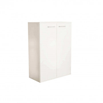 Mobiletto 2 ante in truciolare bilaminato bianco 71x36x83 cm