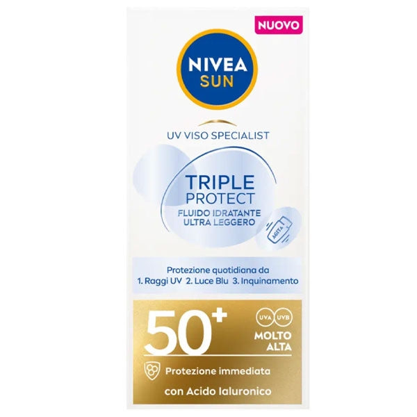 NIVEA SUN TRIPLE PROTECT CON ACIDO IALURONICO SPF 50+ 40 ML