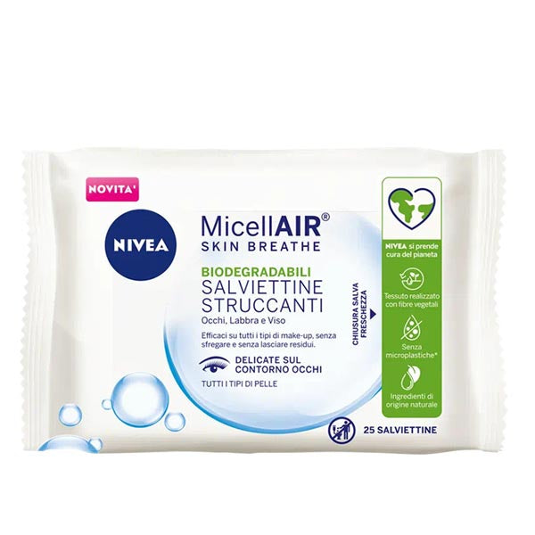 NIVEA VISAGE SALVIETTINE STRUCCANTI MICELLAR AIR 25 PZ