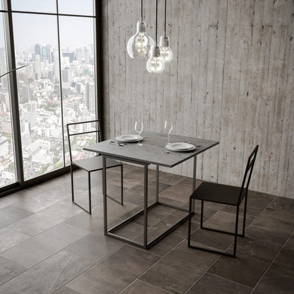 Itamoby Consolle Estensibile Moderna Libra in Antracite - 90x45/90 cm