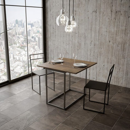Itamoby Consolle Estensibile Moderna Libra in Antracite - 90x45/90 cm