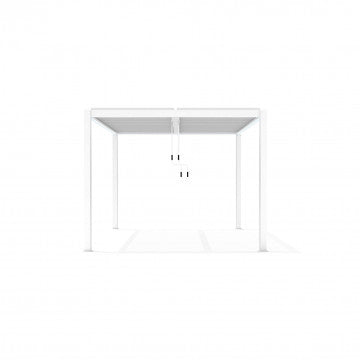 Pergola Bioclimatica Alluminio Bianco 4x4 m Lamelle Orientabili