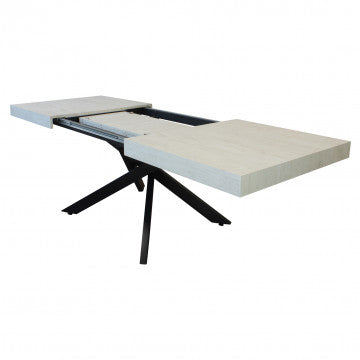 Tavolo allungabile piano MDF melaminico effetto legno 160/240 x 90 cm
