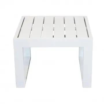 Tavolino quadrato Cuba 45 x 45 con struttura in alluminio verniciato