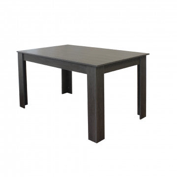 Tavolo allungabile melamina antracite 140/190 x 90 cm, altezza 78 cm