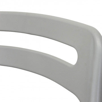 Sedia impilabile in polipropilene grigio chiaro 40x43x78 cm peso 3,25 kg