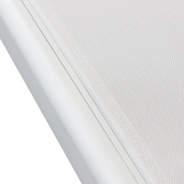 Lettino impilabile in alluminio e textilene dimensioni 198x72x35,5 cm