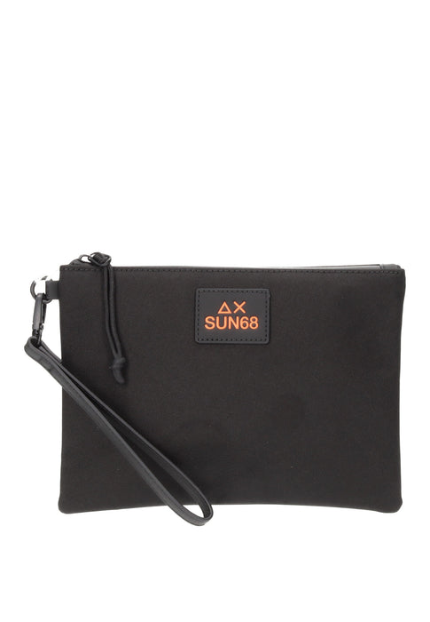 Pochette Everyday In Tessuto Con Chiusura A Zip E Tira Zip 23x16x2 Cm SUN68 Y36111