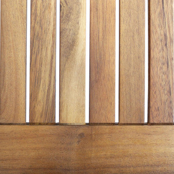 Tavolo quadrato 80x80 cm in legno di acacia massiccio spessore 22 mm