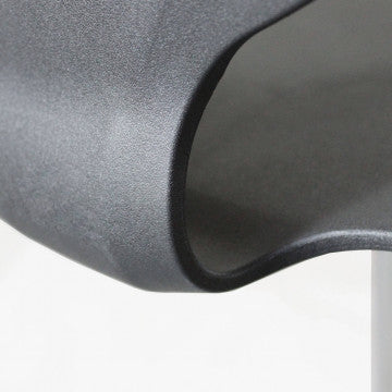 Sgabello regolabile in metallo e plastica, altezza 58-78 cm