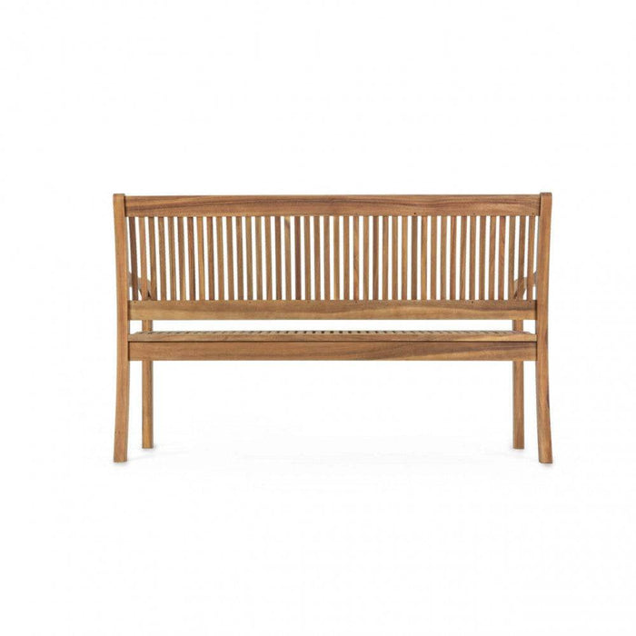 Panca 2 Posti Legno Acacia Massiccio 120x62x88h cm Marrone