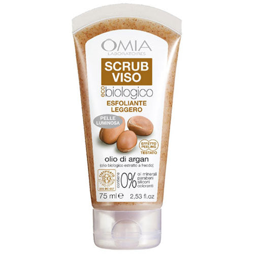 Omia Scrub Viso Esfoliante Leggero All'Olio Di Argan 75 Ml