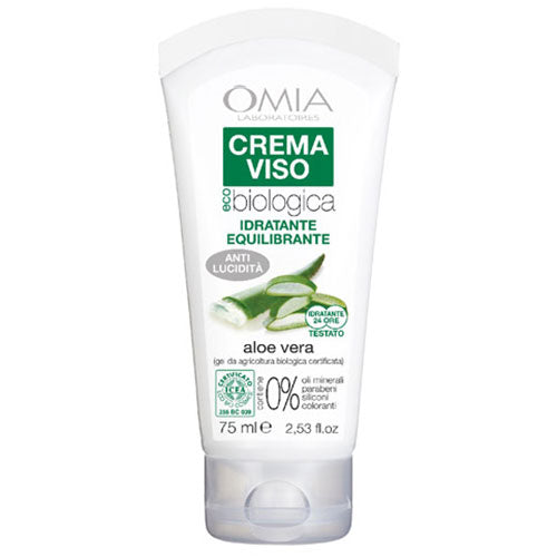 Omia Crema Viso Idratante Equilibrante Aloe Vera 75 Ml