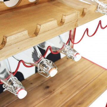 Mobile in metallo e legno, dimensioni 80,5 x 37 x 152,5 cm
