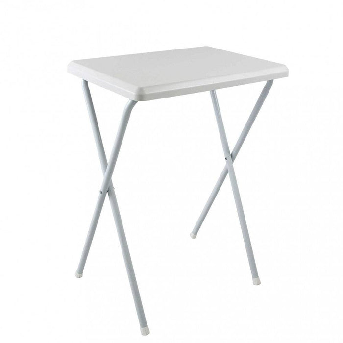 Tavolo Bistro Pieghevole PVC Bianco 52x38x68h cm