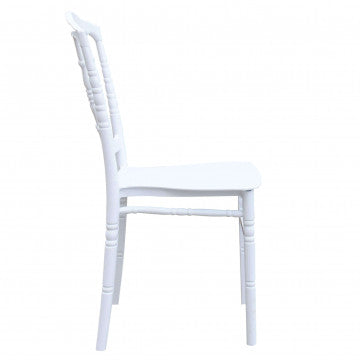 Sedia impilabile Trudy In polipropilene bianco - Dimensioni: 40 x 39 x 92 cm