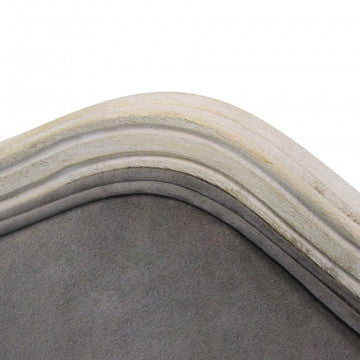 Sedia in legno rivestimento velluto taupe 52x50x100 cm