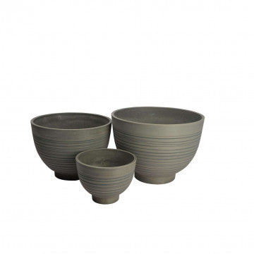 Vaso grande in fibra sintetica, diametro 45 cm, altezza 32 cm