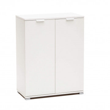 Armadietto due ante in truciolare bilaminato bianco 60x38x85 cm