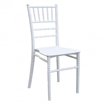 Sedia impilabile in polipropilene bianco 40x39x92 cm