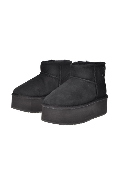 Stivali EMU AUSTRALIA Stringer Micro Flatform Montone Interno Suola Gomma Para Alta 6 cm