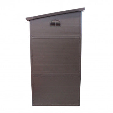 Casetta in plastica con finestra dimensioni 191x111x194 cm marrone